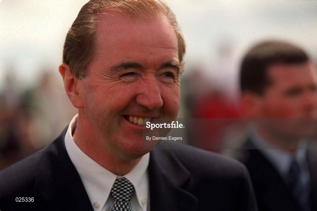 27 July 1999; Trainer Dermot Weld at The Curragh Racecourse in Newbridge, Kildare. Photo by Damien Eagers/Sportsfile