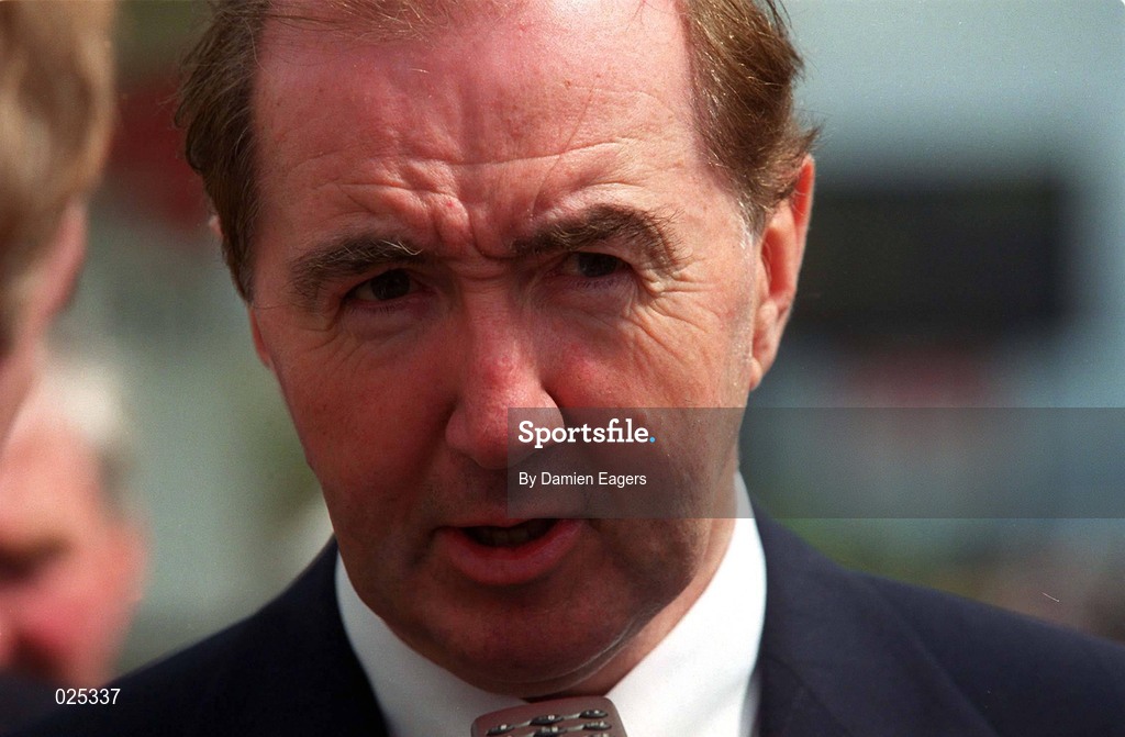 27 July 1999; Trainer Dermot Weld at The Curragh Racecourse in Newbridge, Kildare. Photo by Damien Eagers/Sportsfile