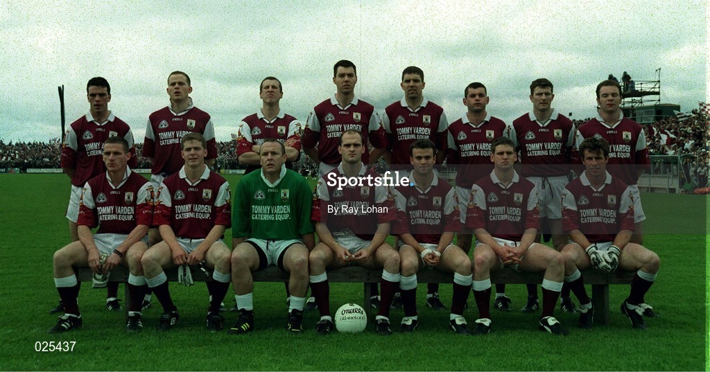 27 June 1999; The Galway panel prior to the Connacht Senior Football Championship Semi-Final match between Sligo and Galway at Markievicz Park in Sligo. Photo by Ray Lohan/Sportsfile