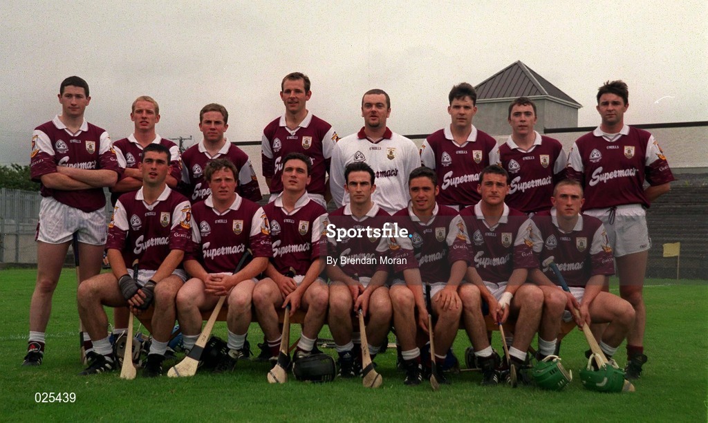 10 July 1999; The Galway team prior to the Connacht Senior Hurling Championship Final match between Roscommon and Galway at Dr Hyde Park in Roscommon. Photo by Brendan Moran/Sportsfile