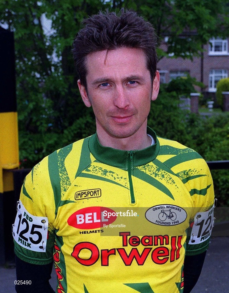 20 May 1999; Ian Chivers of Orwell Wheelers, Dublin, prior to racing on Stage 6 of the FBD Milk Rás in Donegal Town in Donegal. Photo by Sportsfile