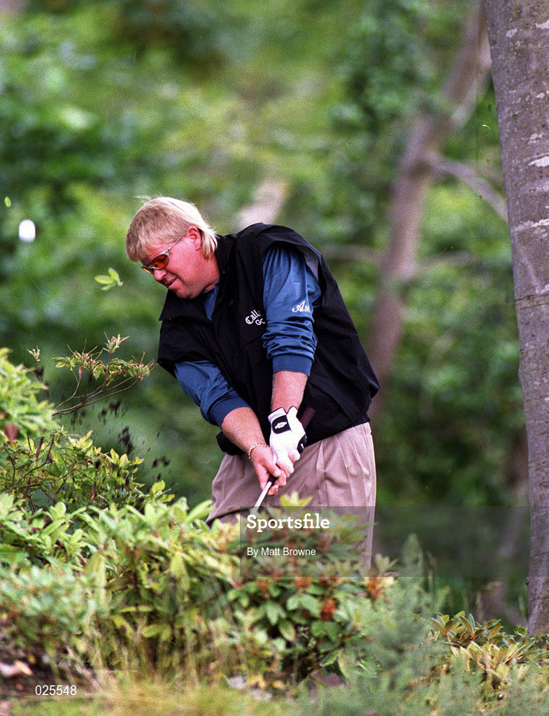 2 July 1999; John Daly of USA plays a shot out of the rough during day two of the 1999 Murphy's Irish Open at Druids Glen Golf Resort in Wicklow. Photo by Matt Browne/Sportsfile