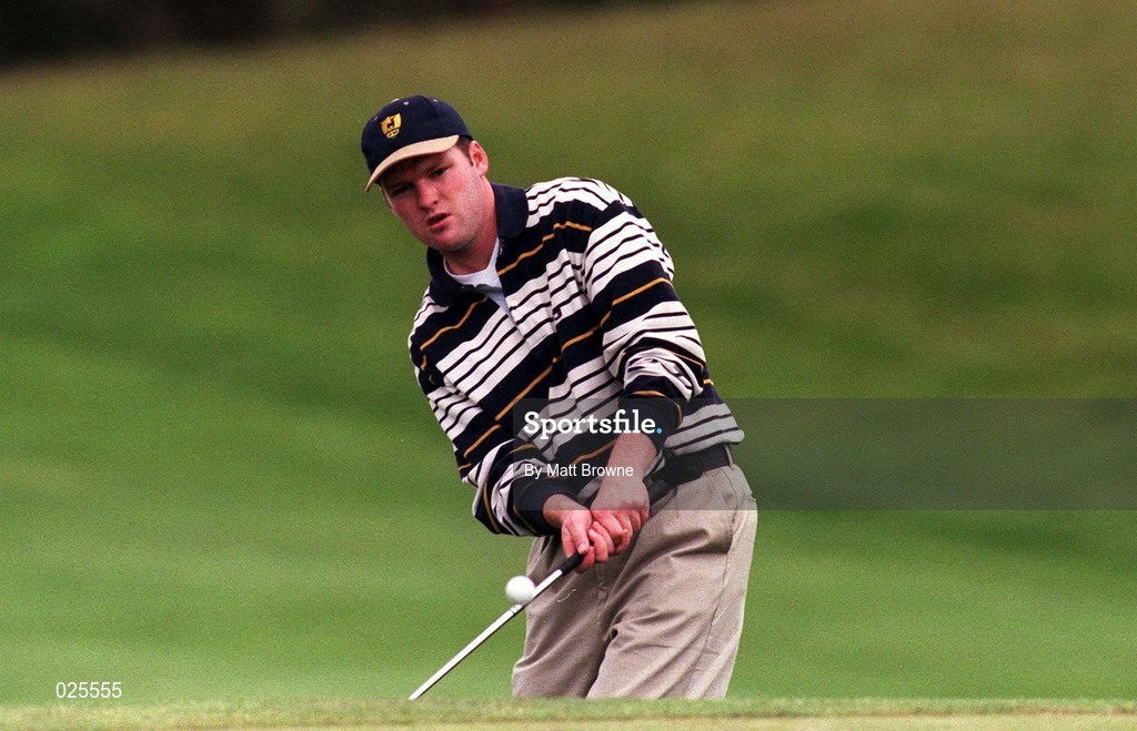 2 July 1999; John Dwyer of Republic of Ireland chips onto the green during day two of the 1999 Murphy's Irish Open at Druids Glen Golf Resort in Wicklow. Photo by Matt Browne/Sportsfile