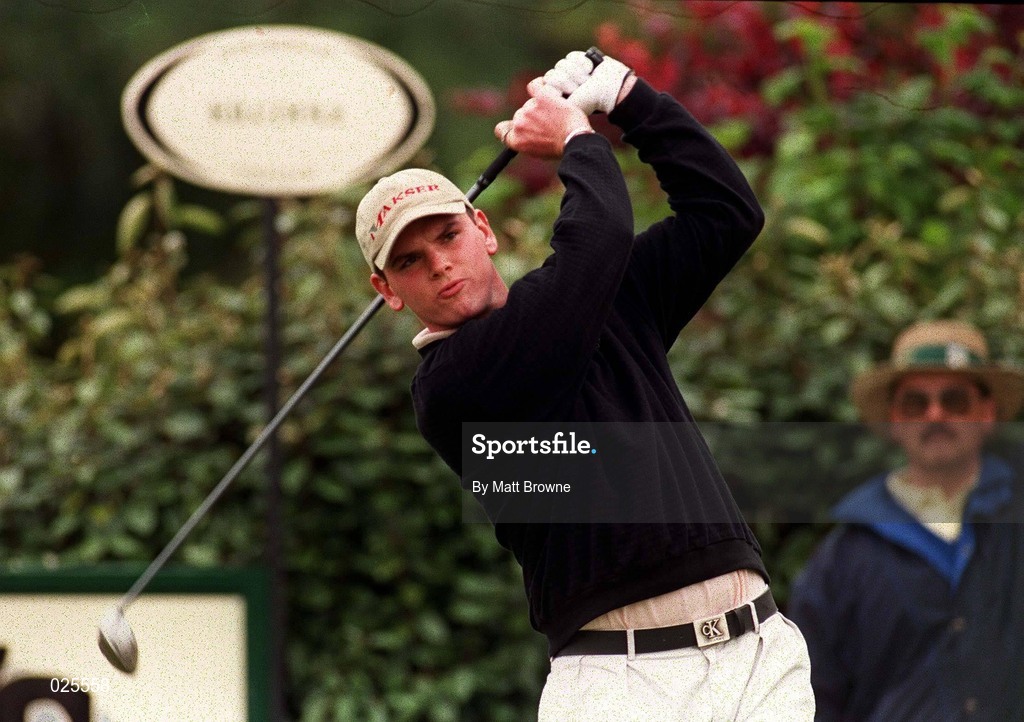 2 July 1999; John Foster of Republic of Ireland watches his drive during day two of the 1999 Murphy's Irish Open at Druids Glen Golf Resort in Wicklow. Photo by Matt Browne/Sportsfile