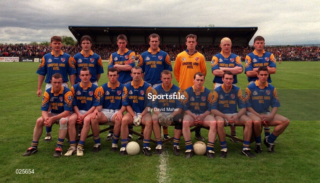 16 May 1999; The Longford team prior to the Bank of Ireland Leinster Senior Football Championship Preliminary Round Replay match between Longford and Wexford at Pearse Park in Longford. Photo by David Maher/Sportsfile