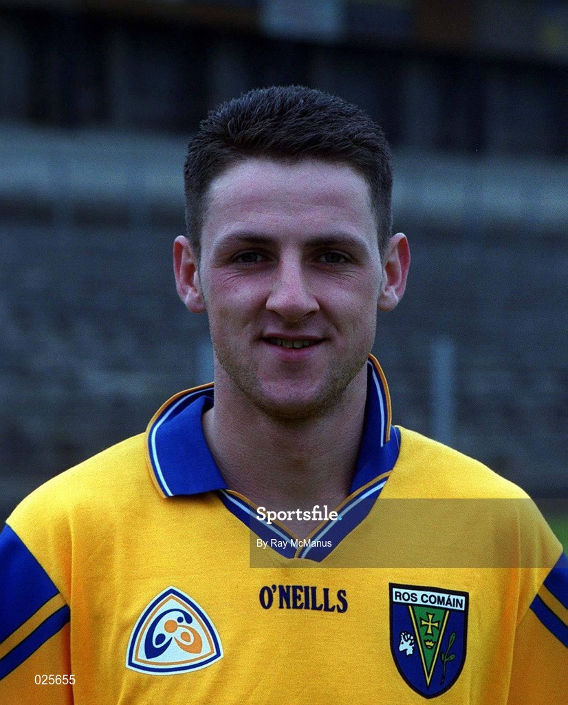 27 May 1999; Lorcan Dowd during a Roscommon Football squad portrait session at Dr Hyde Park in Roscommon. Photo by Ray McManus/Sportsfile