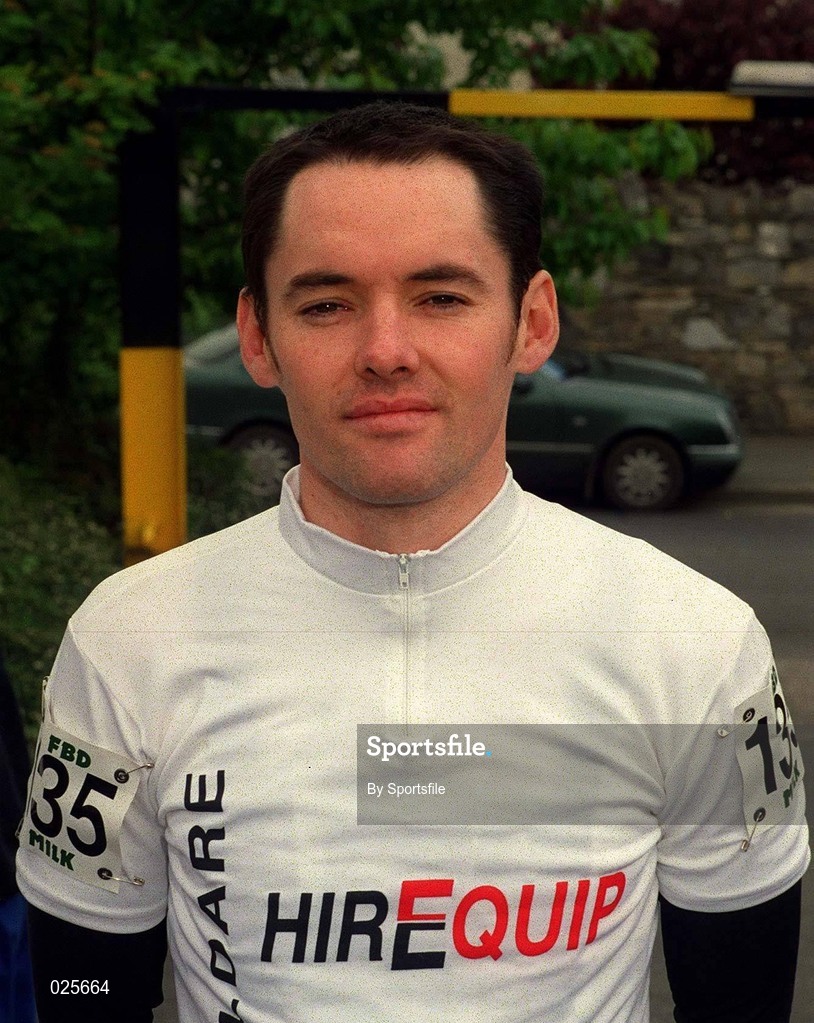 20 May 1999; Mark Kiernan of Kildare prior to racing on Stage 6 of the FBD Milk Rás in Donegal Town in Donegal. Photo by Sportsfile