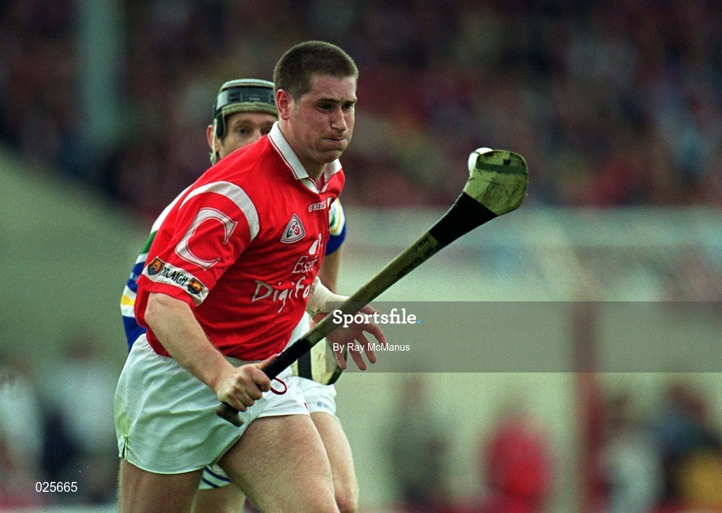 13 June 1999; Mark Landers of Cork during the Munster Senior Hurling Championship Semi-Final match between Cork and Waterford at Semple Stadium in Thurles, Tipperary. Photo by Ray McManus/Sportsfile