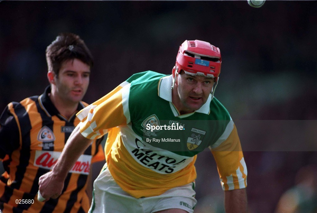 13 September 1998; Martin Hanamy of Offaly during the Guinness All-Ireland Senior Hurling Championship Final match between Kilkenny and Offaly at Croke Park in Dublin. Photo by Ray McManus/Sportsfile