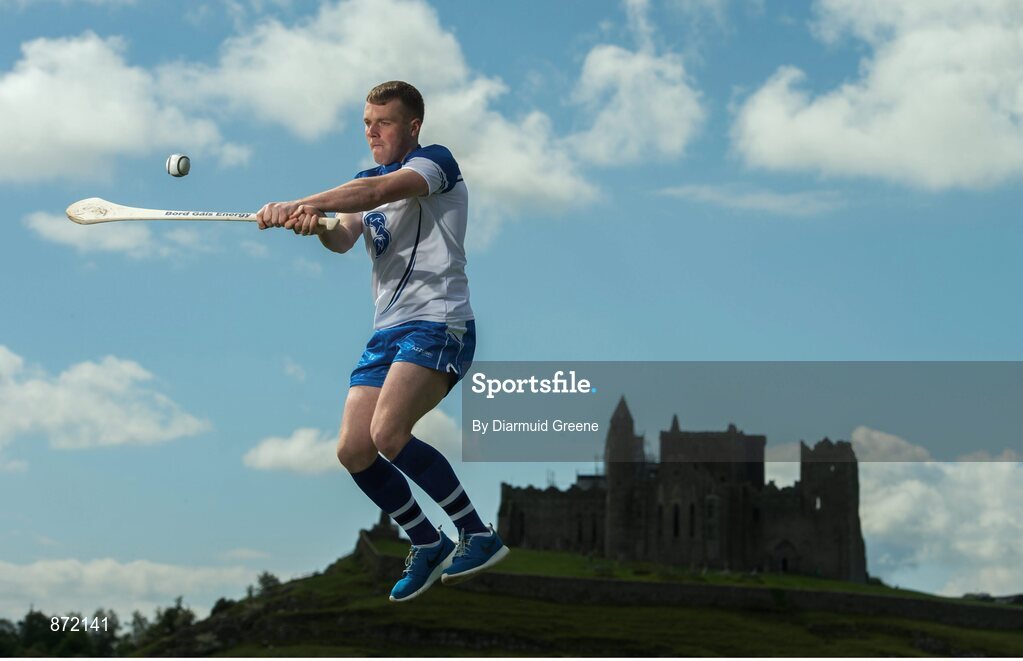27 May 2014; U-21 hurling star Jake Dillon, Waterford, pictured at the launch of the 2014 Bord Gáis Energy GAA Hurling U-21 All-Ireland Championship at the Rock of Cashel. The Championship gets under way tonight, Wednesday, 28th May when Dublin face Laois in Parnell Park at 7.30pm. For all the latest Championship news, fixtures and results visit www.BGEu21.ie. Rock of Cashel, Cashel, Co. Tipperary. Picture credit: Diarmuid Greene / SPORTSFILE