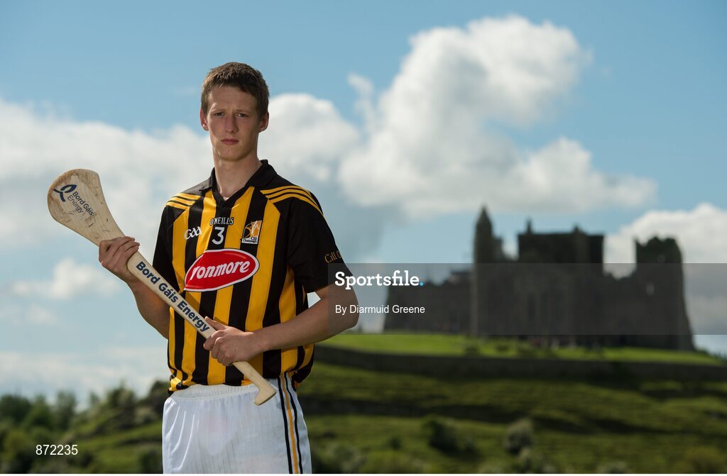 27 May 2014; U-21 hurling star Tom Aylward, Kilkenny, pictured at the launch of the 2014 Bord Gáis Energy GAA Hurling U-21 All-Ireland Championship at the Rock of Cashel. The Championship gets under way tonight, Wednesday, 28th May when Dublin face Laois in Parnell Park at 7.30pm. For all the latest Championship news, fixtures and results visit www.BGEu21.ie. Rock of Cashel, Cashel, Co. Tipperary. Picture credit: Diarmuid Greene / SPORTSFILE