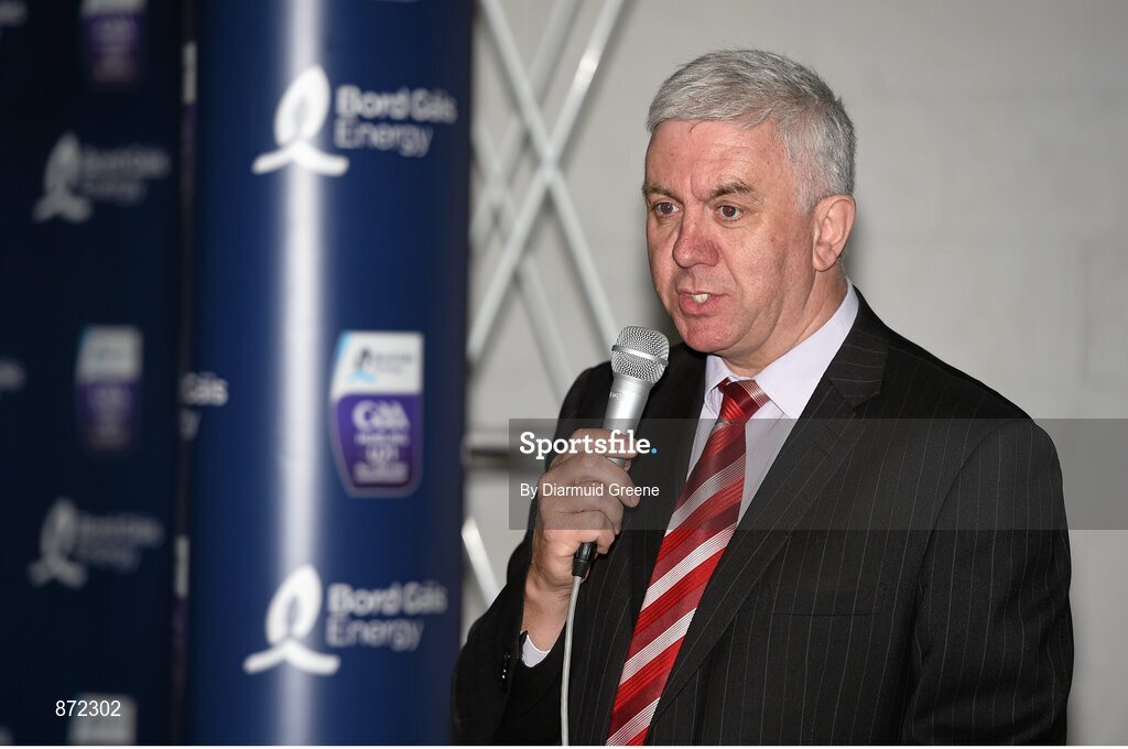 27 May 2014; Ger Cunningham, Bord Gais Energy Sports Ambassador, at the launch of the 2014 Bord Gáis Energy GAA Hurling U-21 All-Ireland Championship at Semple Stadium. The Championship gets started tonight, Wednesday, 28th May when Dublin face Laois in Parnell Park at 7.30pm. For all the latest Championship news, fixtures and results visit www.BGEu21.ie. Semple Stadium, Co. Tipperary. Picture credit: Diarmuid Greene / SPORTSFILE