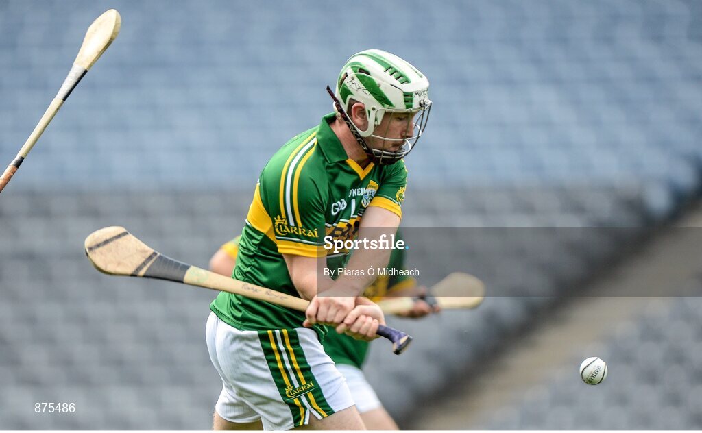 7 June 2014; Pádraig Boyle, Kerry, shoots to score his side's first goal. Christy Ring Cup Final, Kerry v Kildare, Croke Park, Dublin. Picture credit: Piaras Ó Mídheach / SPORTSFILE