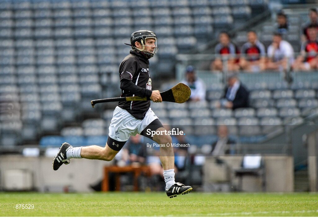 7 June 2014; Paul Dermody, Kildare goalkeeper, races back to his goal after scoring a first half penalty. Christy Ring Cup Final, Kerry v Kildare, Croke Park, Dublin. Picture credit: Piaras Ó Mídheach / SPORTSFILE