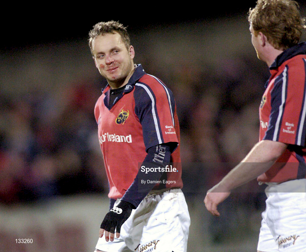 27 February 2004; Christian Cullen during the Celtic League match between Munster and Neath Swansea Ospreys at Musgrave Park in Cork. Photo by Damien Eagers/Sportsfile