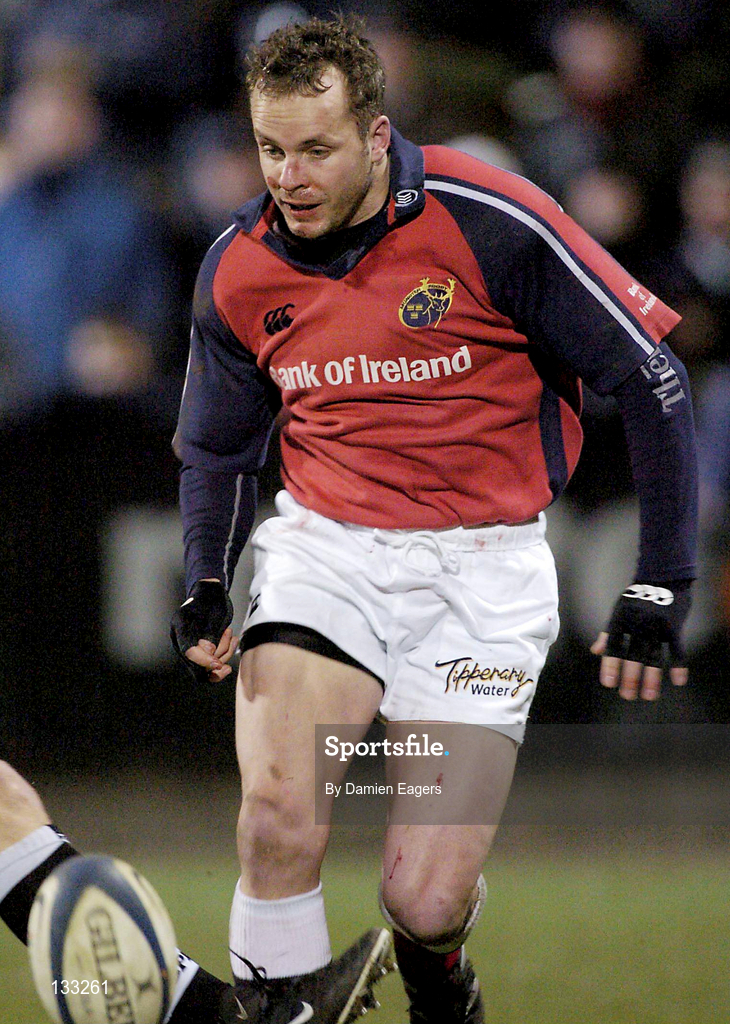 27 February 2004; Christian Cullen in action against Neath Swansea Ospreys during the Celtic League match between Munster and Neath Swansea Ospreys at Musgrave Park in Cork. Photo by Damien Eagers/Sportsfile