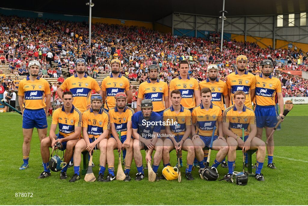15 June 2014; The Clare team. Munster GAA Hurling Senior Championship, Semi-Final, Clare v Cork, Semple Stadium, Thurles, Co. Tipperary. Picture credit: Ray McManus / SPORTSFILE