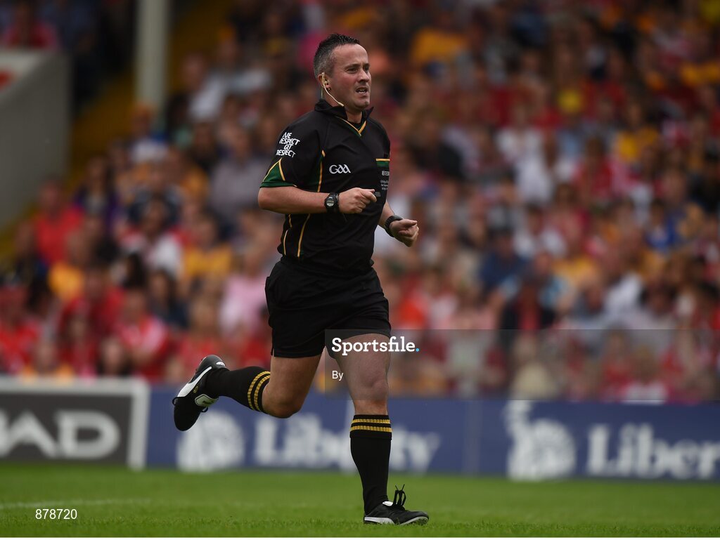 15 June 2014; Referee James McGrath. Munster GAA Hurling Senior Championship, Semi-Final, Clare v Cork, Semple Stadium, Thurles, Co. Tipperary.