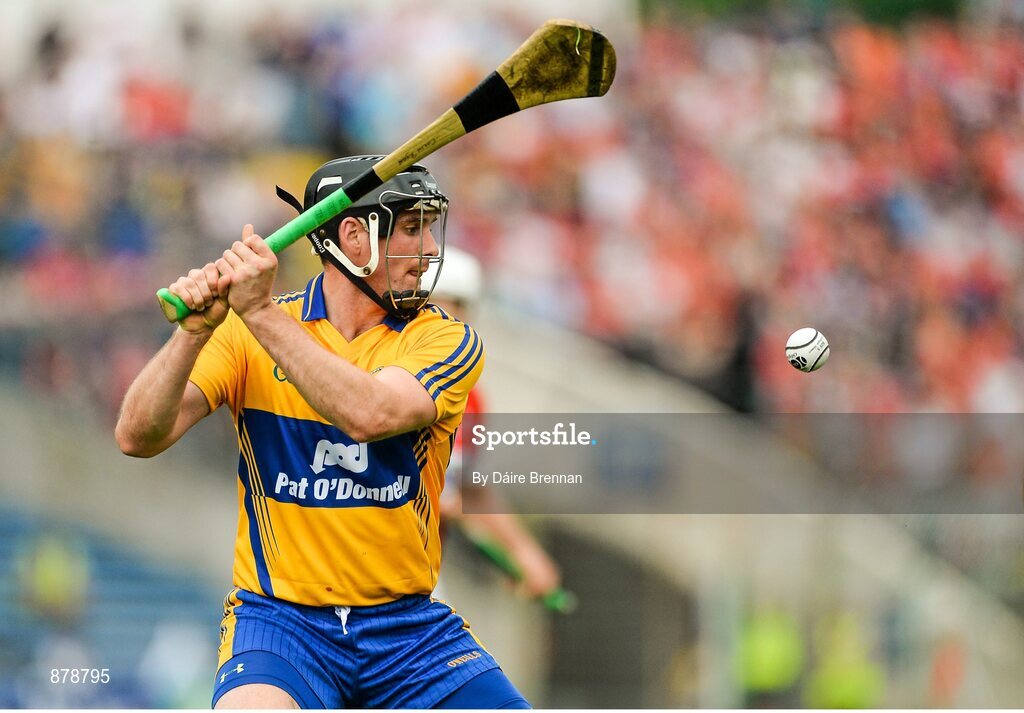 15 June 2014; Colin Ryan, Clare. Munster GAA Hurling Senior Championship, Semi-Final, Clare v Cork, Semple Stadium, Thurles, Co. Tipperary. Picture credit: Dáire Brennan / SPORTSFILE