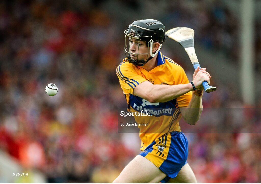 15 June 2014; Tony Kelly, Clare. Munster GAA Hurling Senior Championship, Semi-Final, Clare v Cork, Semple Stadium, Thurles, Co. Tipperary. Picture credit: Dáire Brennan / SPORTSFILE