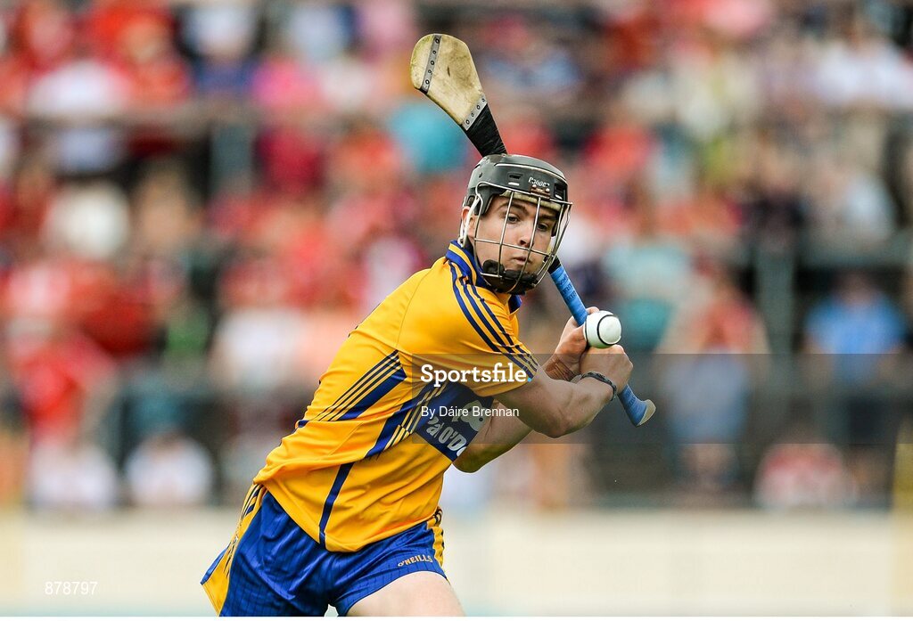 15 June 2014; Tony Kelly, Clare. Munster GAA Hurling Senior Championship, Semi-Final, Clare v Cork, Semple Stadium, Thurles, Co. Tipperary. Picture credit: Dáire Brennan / SPORTSFILE