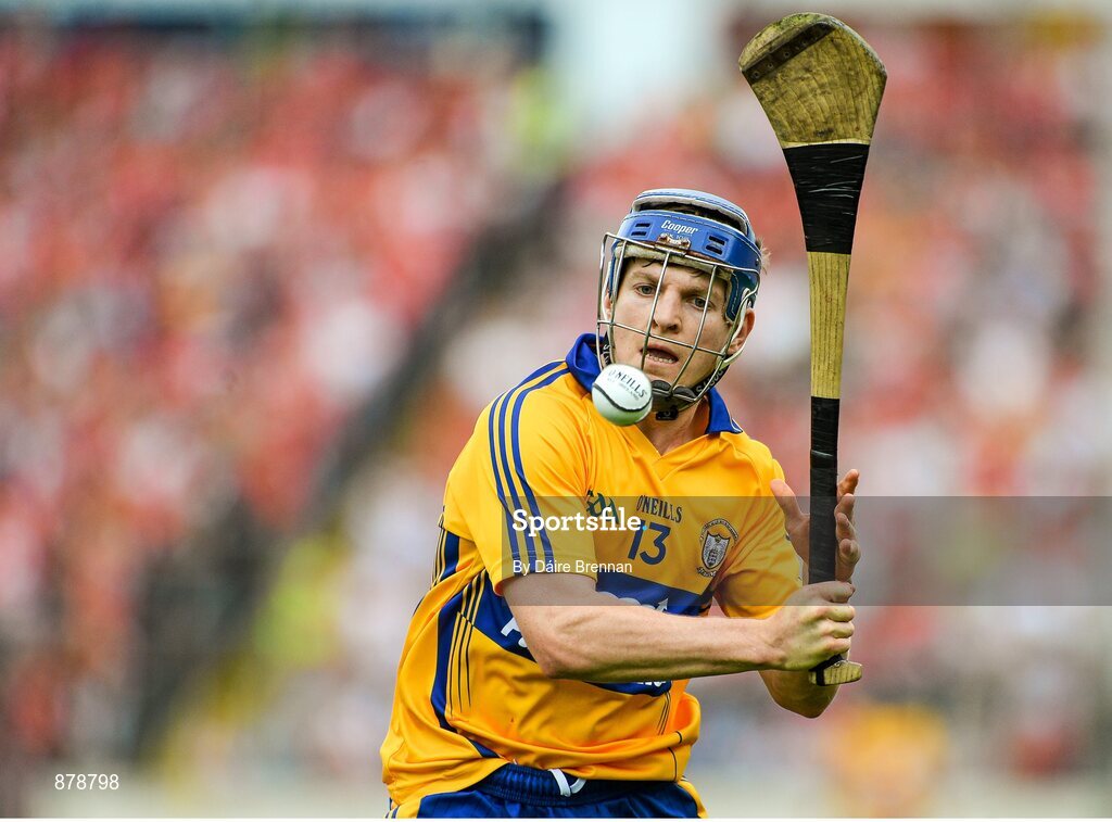 15 June 2014; Paraic Collins, Clare. Munster GAA Hurling Senior Championship, Semi-Final, Clare v Cork, Semple Stadium, Thurles, Co. Tipperary. Picture credit: Dáire Brennan / SPORTSFILE
