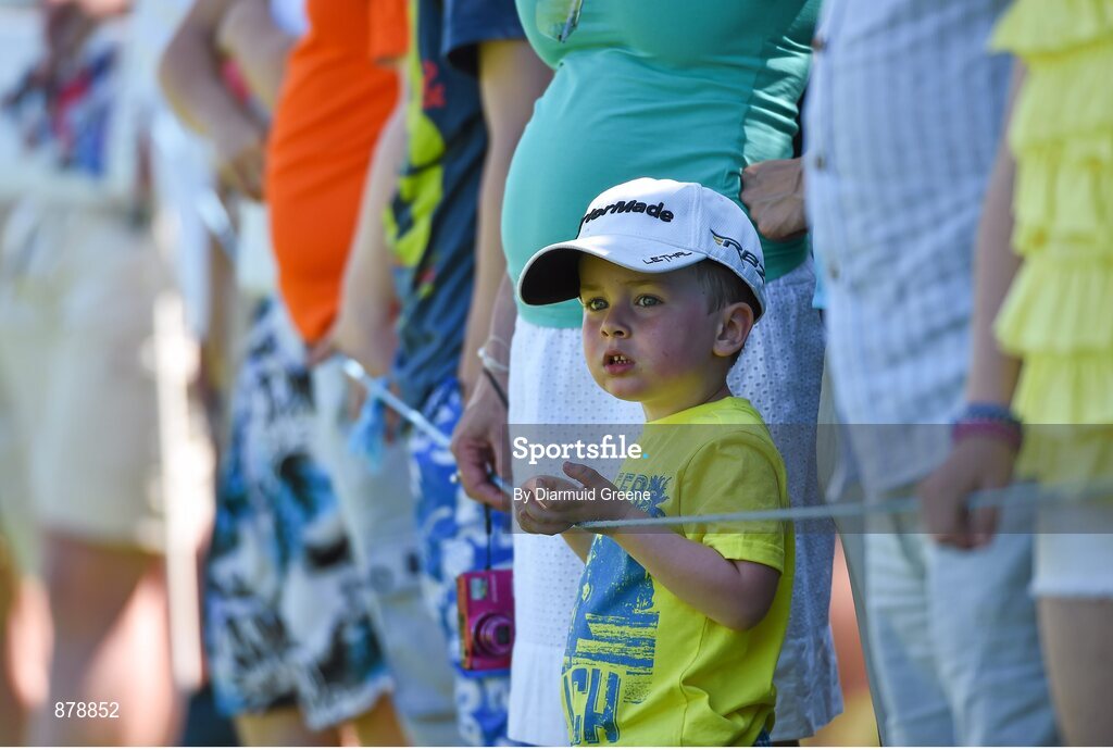 18 June 2014; Michael Patton, age 4, from Howth, Co. Dublin, during the 2014 Irish Open Golf Championship Pro-Am. Fota Island, Cork. Picture credit: Diarmuid Greene / SPORTSFILE