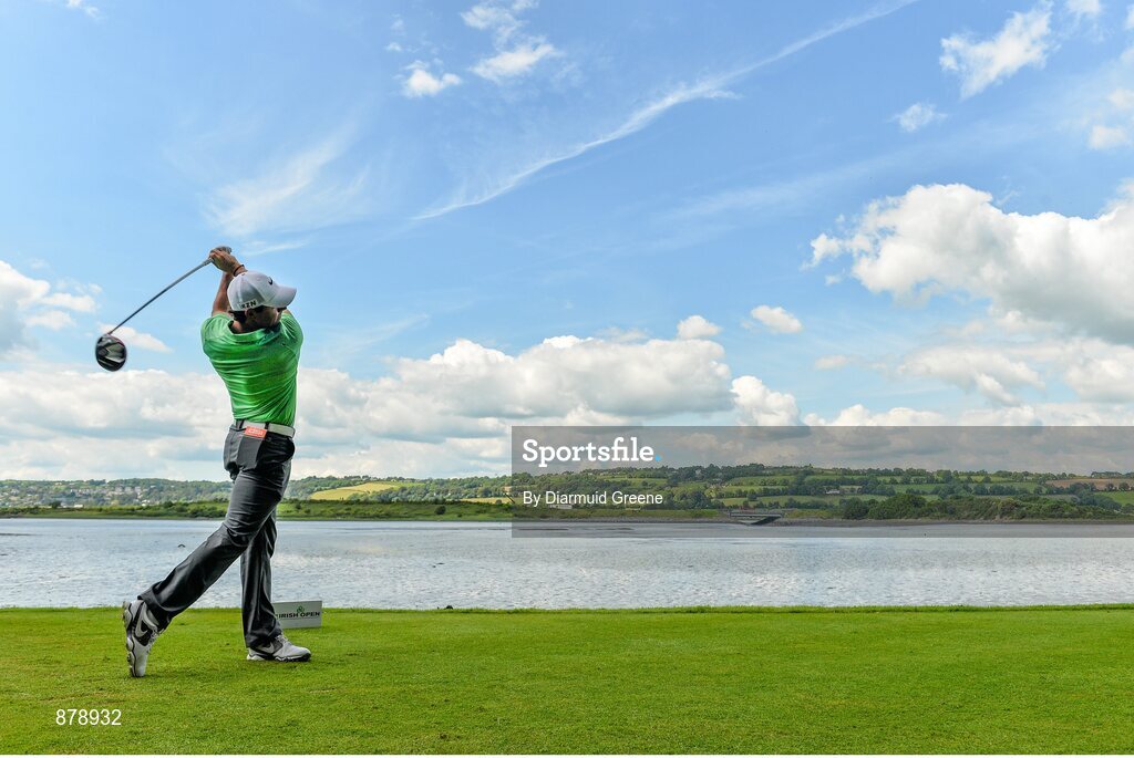 18 June 2014; Rory McIlroy plays his tee shot from the sixth teebox during the 2014 Irish Open Golf Championship Pro-Am. Fota Island, Cork. Picture credit: Diarmuid Greene / SPORTSFILE