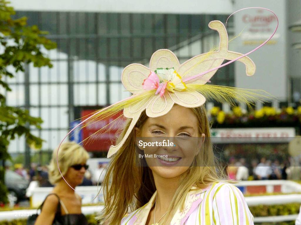1 July 2006; Deiridre Keane enjoying the racing. The Curragh Racecourse, Co. Kildare. Picture credit: Matt Browne / SPORTSFILE