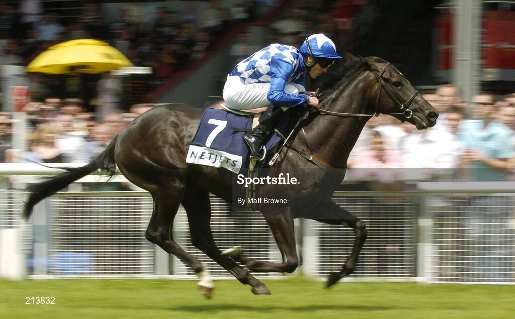 1 July 2006; Finicius, with Johnny Murtagh up, on their way to winning the Netjets Maiden. The Curragh Racecourse, Co. Kildare. Picture credit: Matt Browne / SPORTSFILE