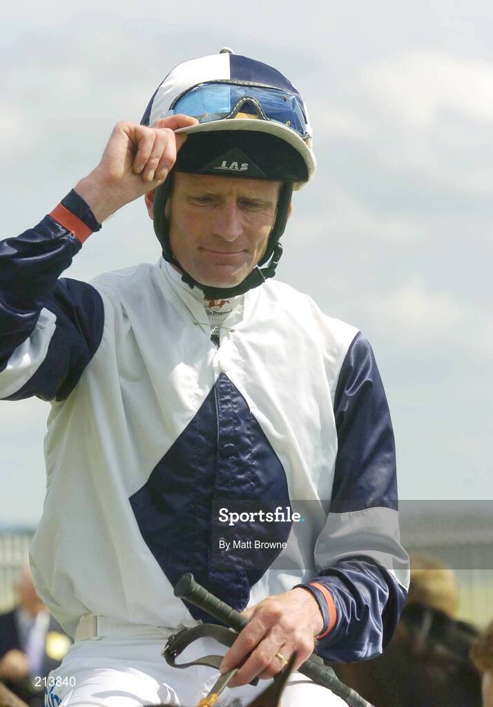 1 July 2006; Kevin Manning after winning the Audi Pretty Polly Stakes on Alexander Goldrun. The Curragh Racecourse, Co. Kildare. Picture credit: Matt Browne / SPORTSFILE