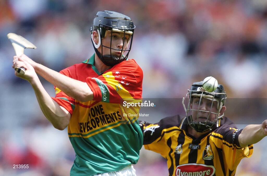 2 July 2006; Aaron Cox, Carlow, in action against James Dowling, Kilkenny. ESB Leinster Minor Hurling Championship Final, Carlow v Kilkenny, Croke Park, Dublin. Picture credit: David Maher / SPORTSFILE