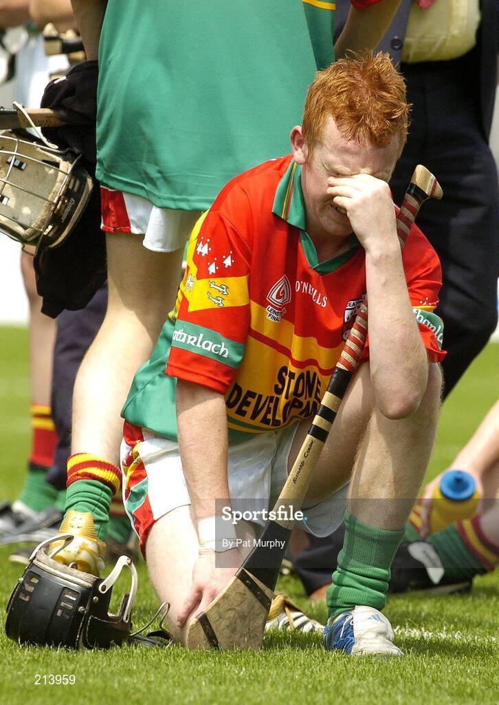 2 July 2006; Richard Coady, Carlow, shows his dissapointment. ESB Leinster Minor Hurling Championship Final, Carlow v Kilkenny, Croke Park, Dublin. Picture credit: Pat Murphy / SPORTSFILE