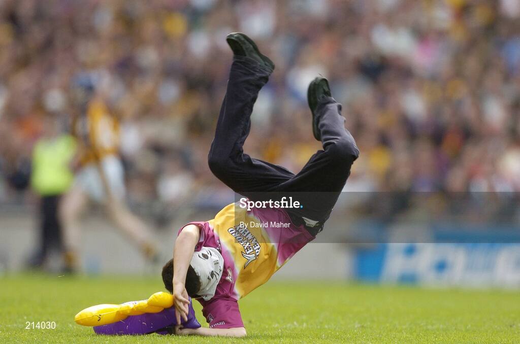 2 July 2006; A Wexford Supporter on the pitch during the second half. Guinness Leinster Senior Hurling Championship Final, Wexford v Kilkenny, Croke Park, Dublin. Picture credit: David Maher / SPORTSFILE