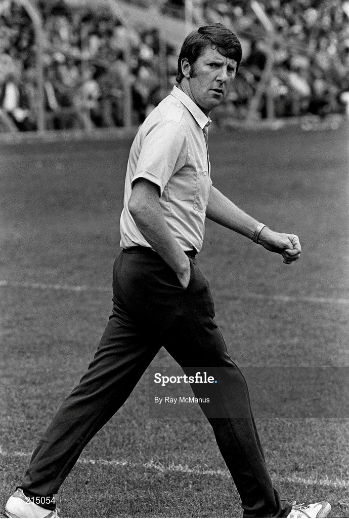 31 July 1983; Offaly manager Eugene McGee during the Leinster Senior Football Final match between Dublin and Offaly in Croke Park, Dublin. Photo by Ray McManus/Sportsfile