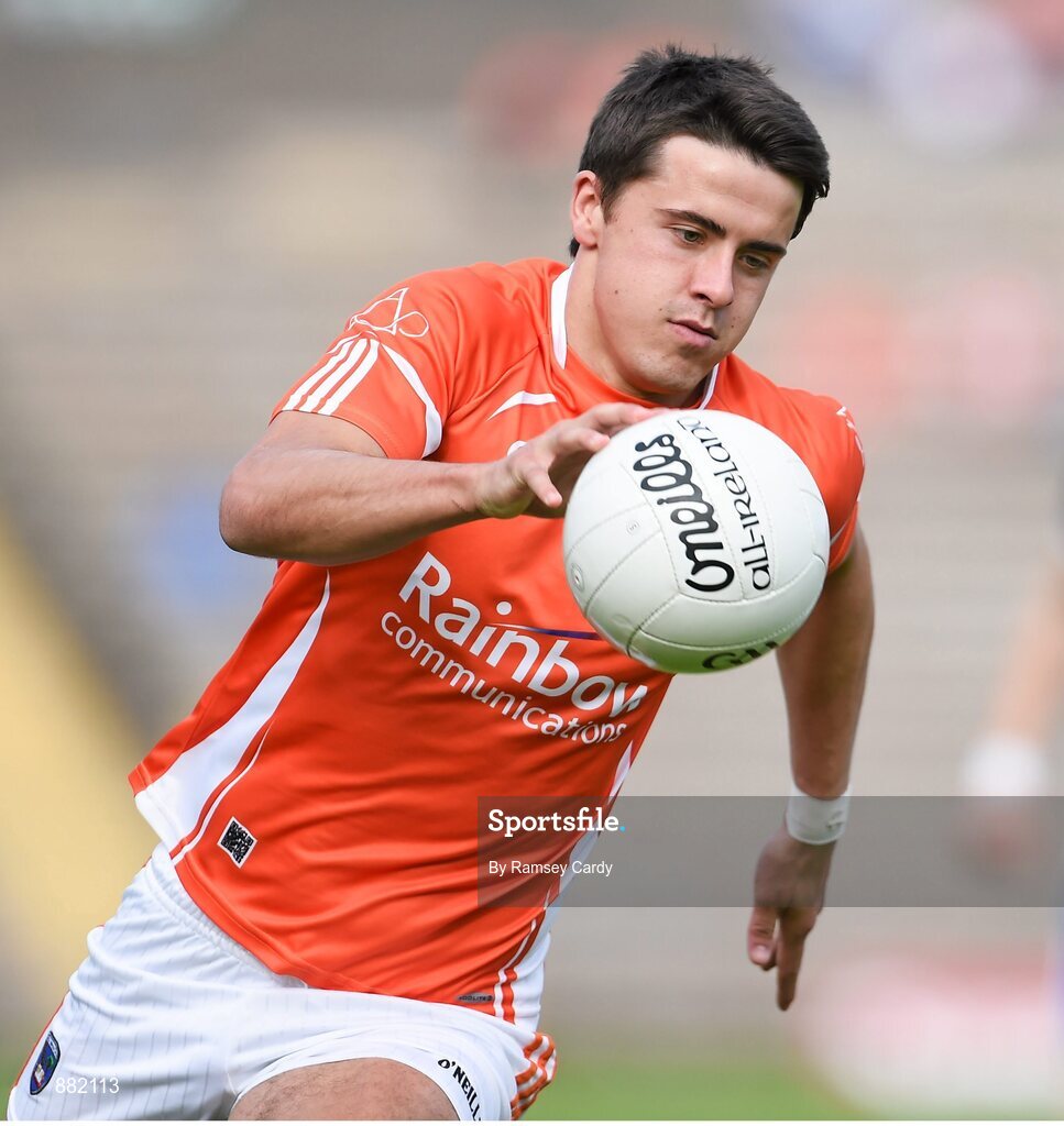 28 June 2014; Stefan Campbell, Armagh. Ulster GAA Football Senior Championship, Semi-Final, Armagh v Monaghan, St Tiernach's Park, Clones, Co. Monaghan. Picture credit: Ramsey Cardy / SPORTSFILE