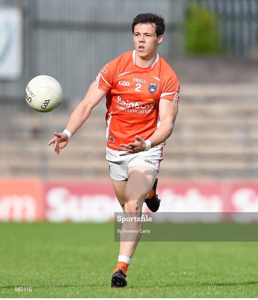28 June 2014; James Morgan, Armagh. Ulster GAA Football Senior Championship, Semi-Final, Armagh v Monaghan, St Tiernach's Park, Clones, Co. Monaghan. Picture credit: Ramsey Cardy / SPORTSFILE