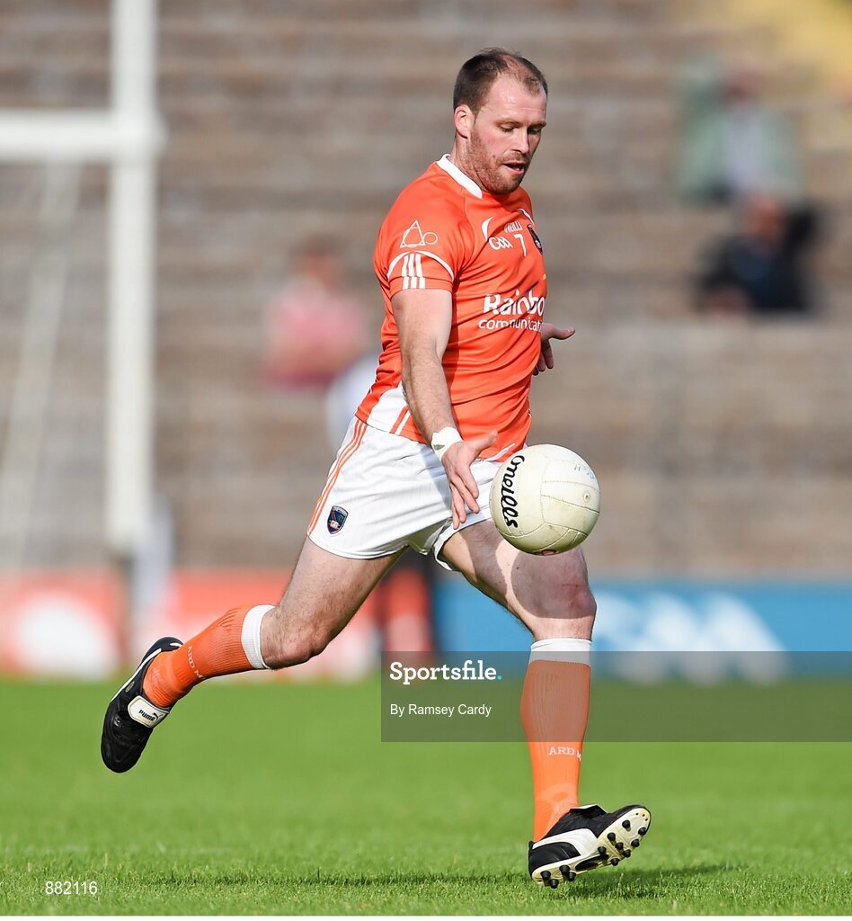 28 June 2014; Ciaran McKeever, Armagh. Ulster GAA Football Senior Championship, Semi-Final, Armagh v Monaghan, St Tiernach's Park, Clones, Co. Monaghan. Picture credit: Ramsey Cardy / SPORTSFILE