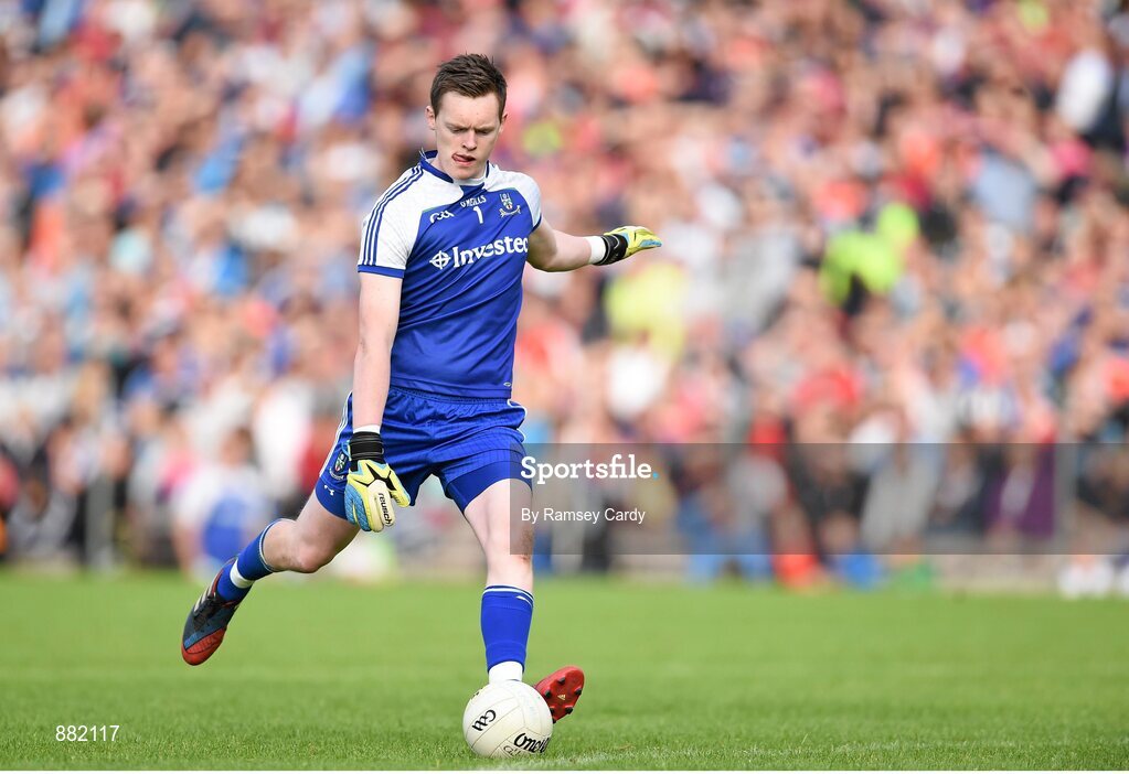 28 June 2014; Rory Beggan, Monaghan. Ulster GAA Football Senior Championship, Semi-Final, Armagh v Monaghan, St Tiernach's Park, Clones, Co. Monaghan. Picture credit: Ramsey Cardy / SPORTSFILE