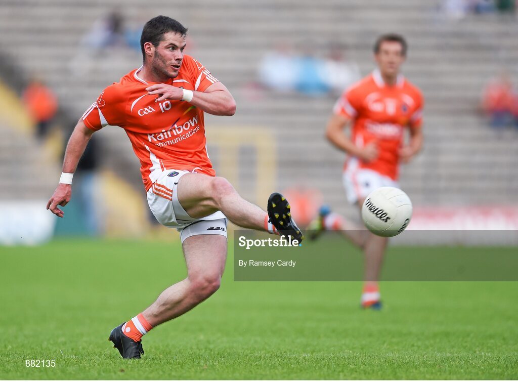 28 June 2014; Eugene McVerry, Armagh. Ulster GAA Football Senior Championship, Semi-Final, Armagh v Monaghan, St Tiernach's Park, Clones, Co. Monaghan. Picture credit: Ramsey Cardy / SPORTSFILE