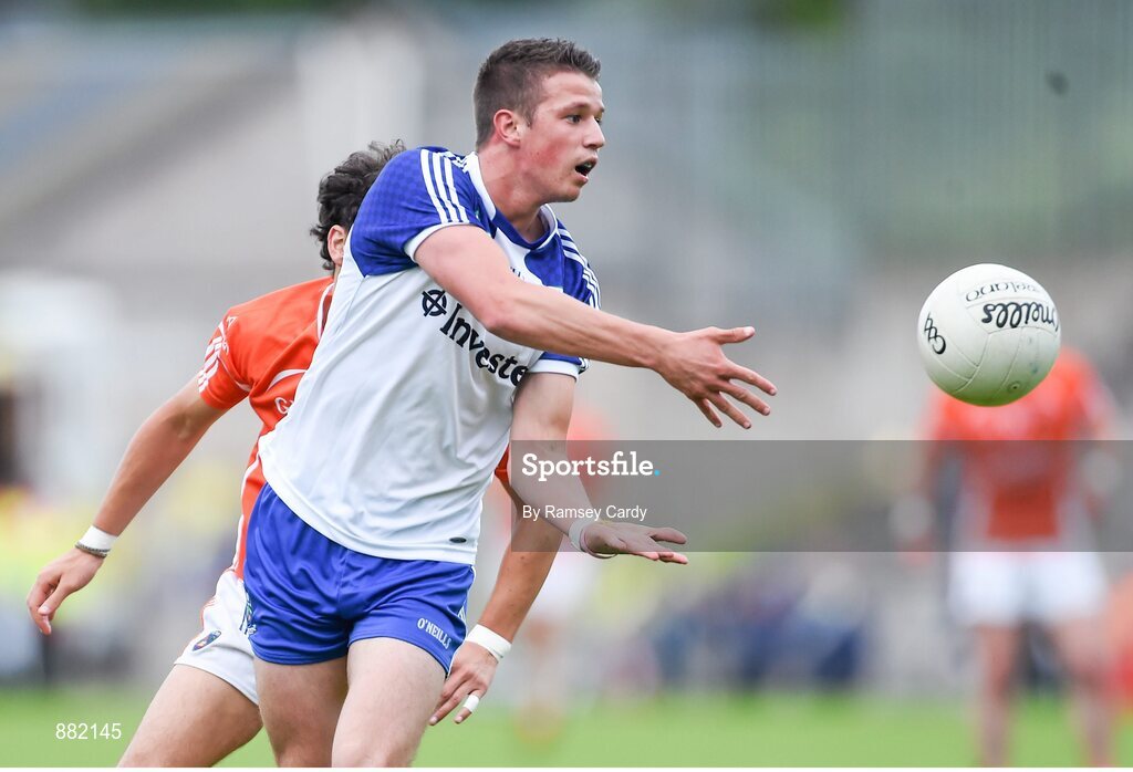 28 June 2014; Ryan Wylie, Monaghan. Ulster GAA Football Senior Championship, Semi-Final, Armagh v Monaghan, St Tiernach's Park, Clones, Co. Monaghan. Picture credit: Ramsey Cardy / SPORTSFILE