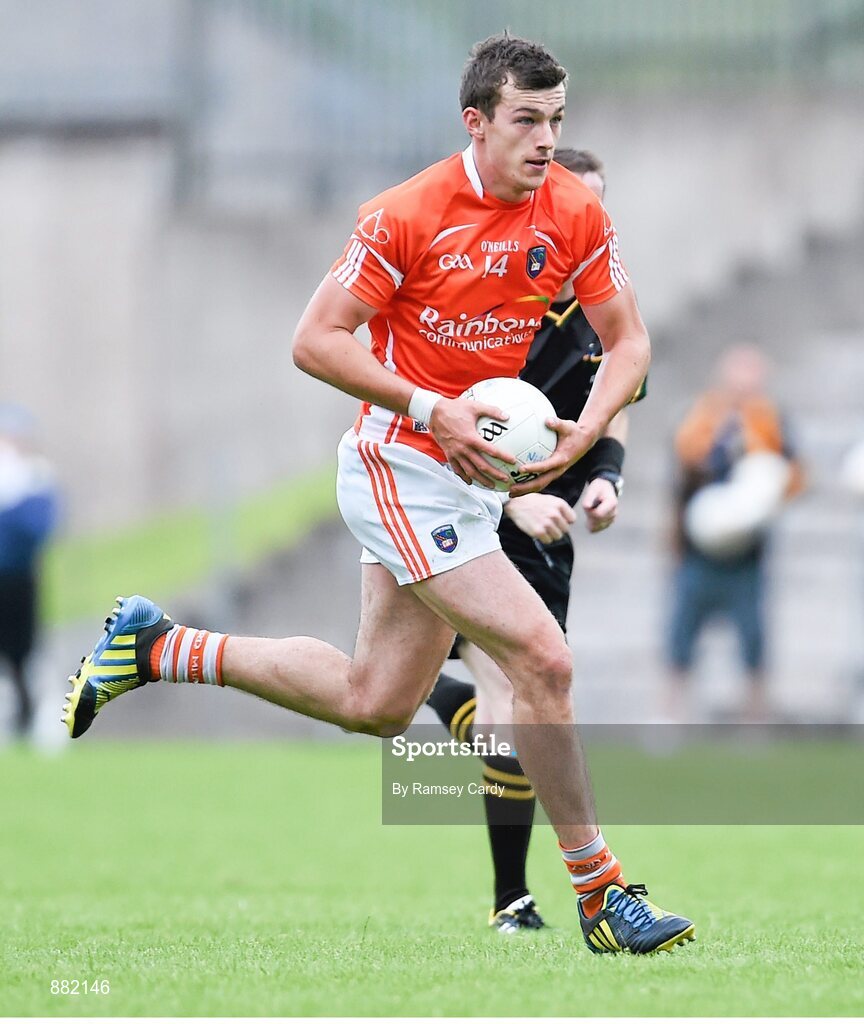 28 June 2014; Ethan Rafferty, Armagh. Ulster GAA Football Senior Championship, Semi-Final, Armagh v Monaghan, St Tiernach's Park, Clones, Co. Monaghan. Picture credit: Ramsey Cardy / SPORTSFILE