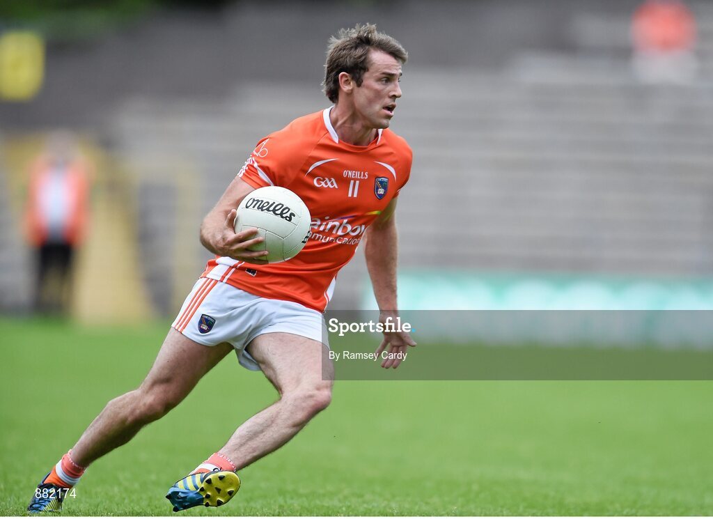 28 June 2014; Kevin Dyas, Armagh. Ulster GAA Football Senior Championship, Semi-Final, Armagh v Monaghan, St Tiernach's Park, Clones, Co. Monaghan. Picture credit: Ramsey Cardy / SPORTSFILE
