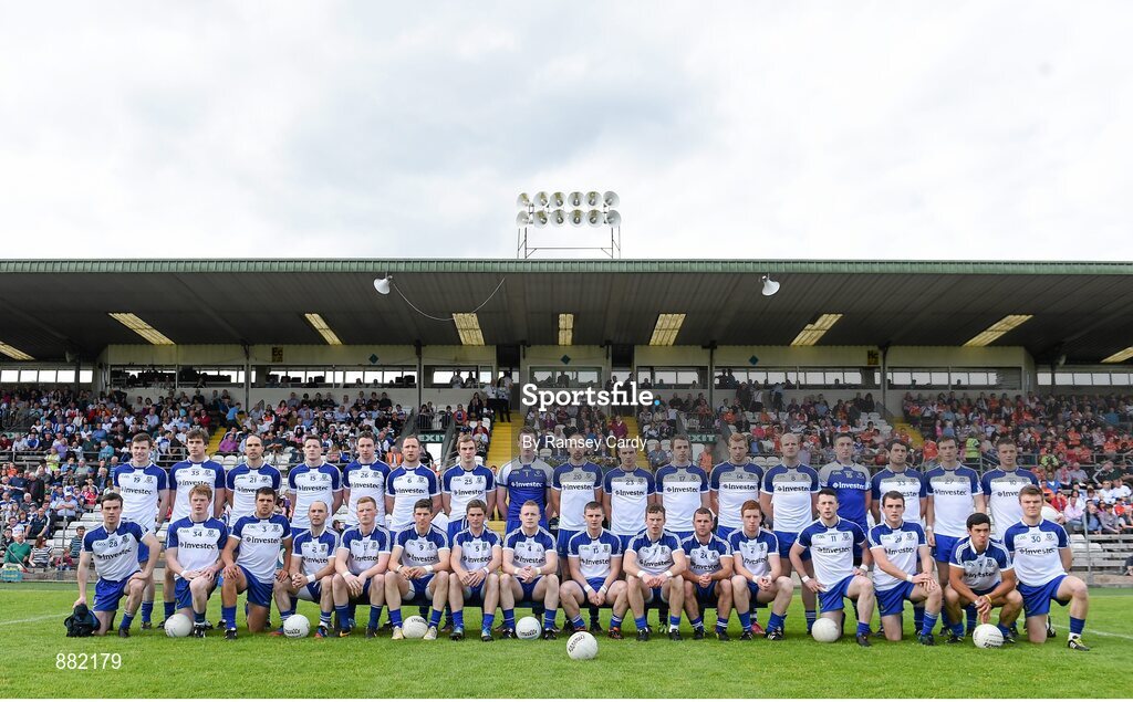 28 June 2014; The Monaghan squad. Ulster GAA Football Senior Championship, Semi-Final, Armagh v Monaghan, St Tiernach's Park, Clones, Co. Monaghan. Picture credit: Ramsey Cardy / SPORTSFILE