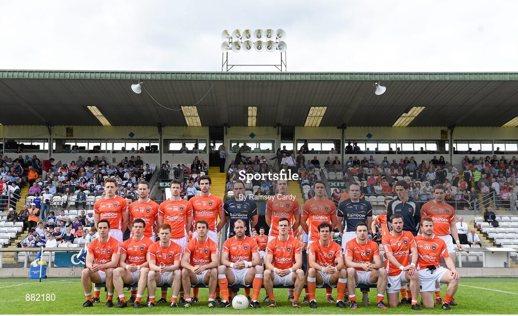 28 June 2014; The Armagh squad. Ulster GAA Football Senior Championship, Semi-Final, Armagh v Monaghan, St Tiernach's Park, Clones, Co. Monaghan. Picture credit: Ramsey Cardy / SPORTSFILE