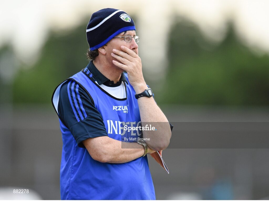 28 June 2014; Laois manager Seamus Plunkett after the final whistle. GAA Hurling All-Ireland Senior Championship, Round 1, Waterford v Laois, Walsh Park, Waterford. Picture credit: Matt Browne / SPORTSFILE