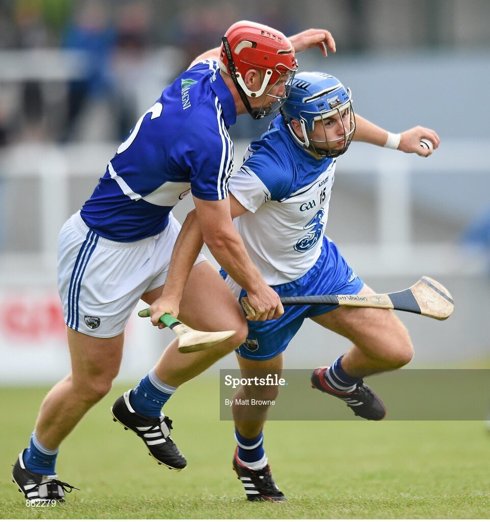 28 June 2014; Colin Dunford, Waterford, in action against Matthew Whelan, Laois. GAA Hurling All-Ireland Senior Championship, Round 1, Waterford v Laois, Walsh Park, Waterford. Picture credit: Matt Browne / SPORTSFILE