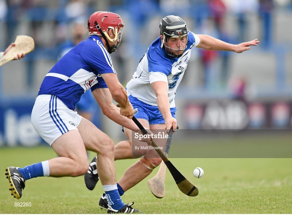 28 June 2014; Jake Dillon, Waterford, in action against Matthew Whelan, Laois. GAA Hurling All-Ireland Senior Championship, Round 1, Waterford v Laois, Walsh Park, Waterford. Picture credit: Matt Browne / SPORTSFILE
