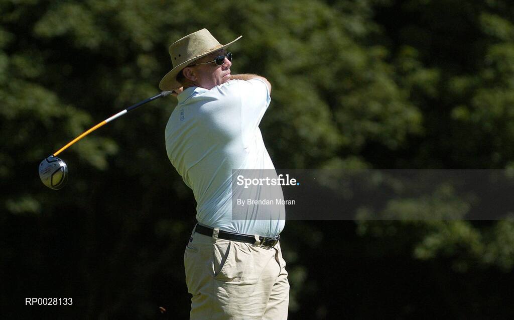 17 July 2006; Eddie Costello, Rathbane Golf Club, Limerick and Munster, tees off from the 16th tee box. AIB Christy O'Connor Jnr Challenge Final, Leinster v Munster, The K Club, Straffan, Co. Kildare. Picture credit: Brendan Moran / SPORTSFILE