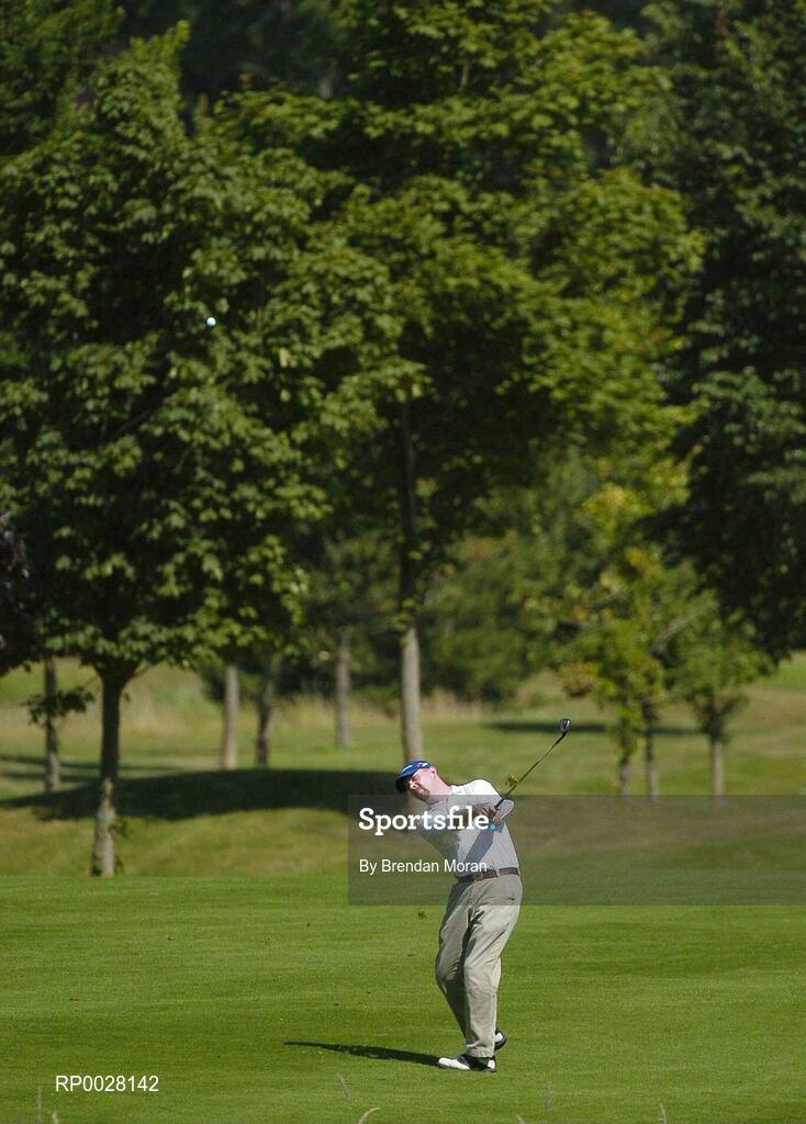 17 July 2006; Mark Egan, Hollywood Lakes Golf Club, Dublin and Leinster, takes his approach shot to the 16th green. AIB Christy O'Connor Jnr Challenge Final, Leinster v Munster, The K Club, Straffan, Co. Kildare. Picture credit: Brendan Moran / SPORTSFILE